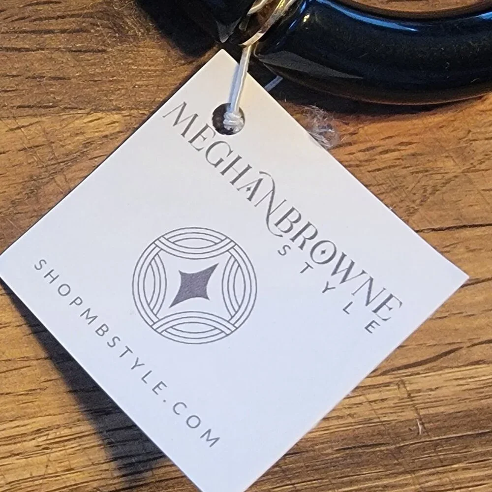 Meghan Browne Style Harry Black Chunky Stretch Bracelet - Picture 9 of 9